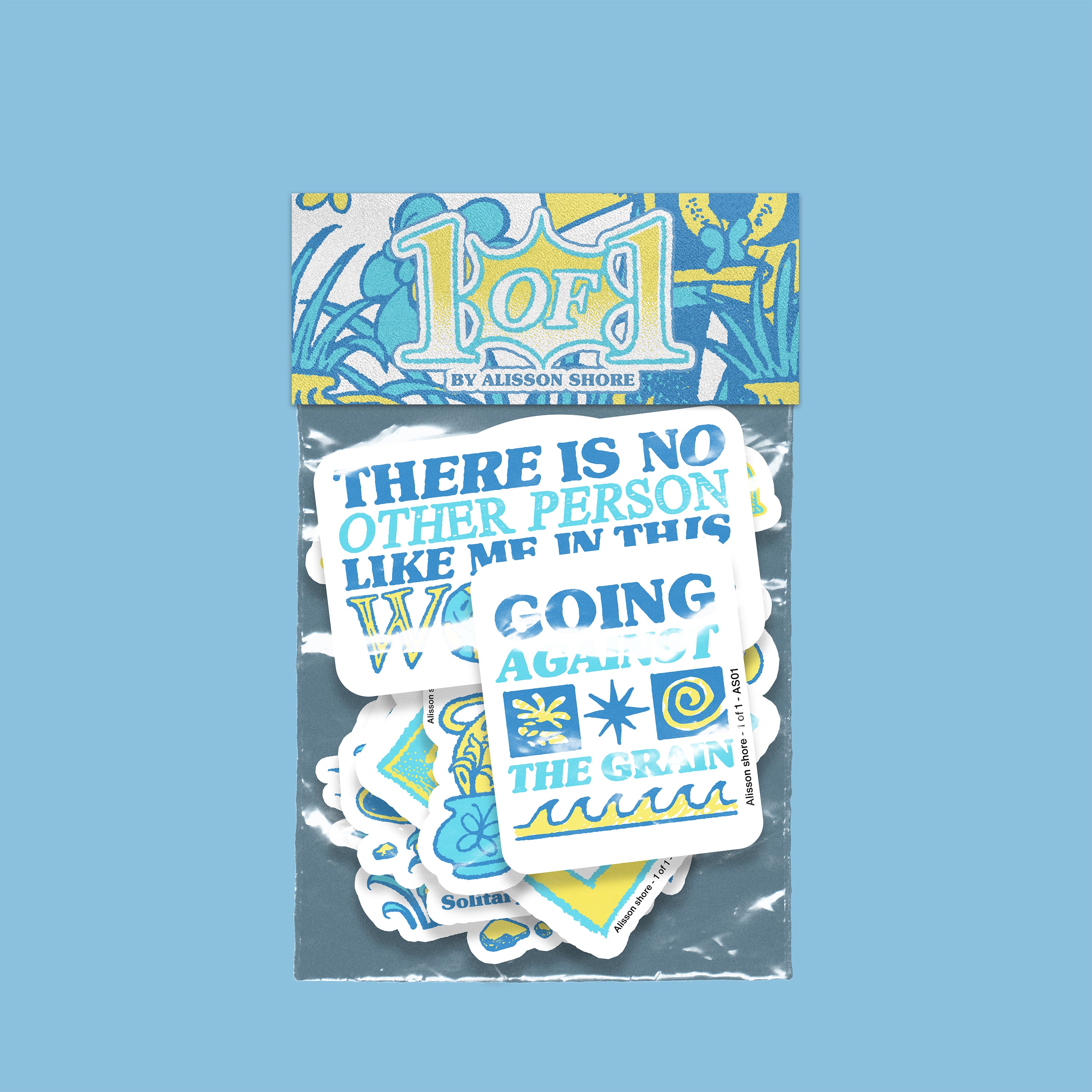 1 of 1 Sticker Pack (Set of 8)